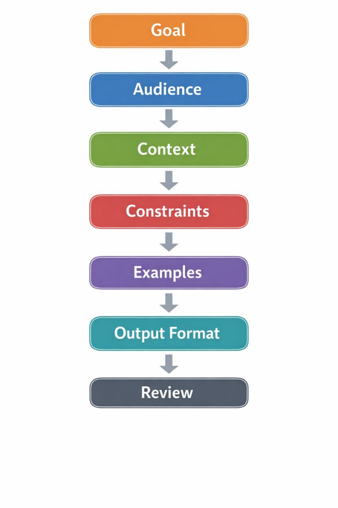 Checklist for writing a good AI prompt